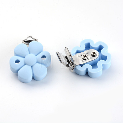Food Grade Eco-Friendly Silicone Baby Pacifier Clips SIL-S003-04A-1