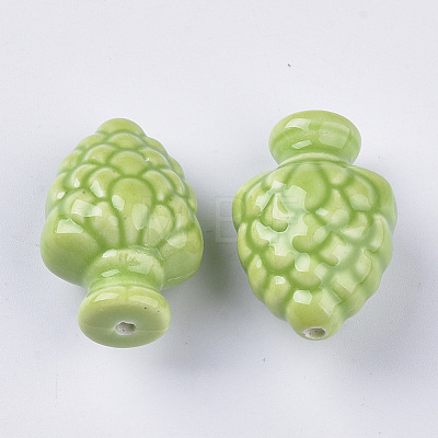Handmade Porcelain Beads PORC-T005-003E-1