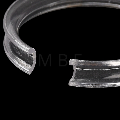 Transparent Plastic Single Bracelet Display Rings BDIS-F006-01A-1