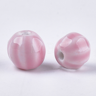 Handmade Porcelain Beads X-PORC-S498-25B-1