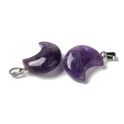 Natural Amethyst Pendants G-H035-01P-07-1