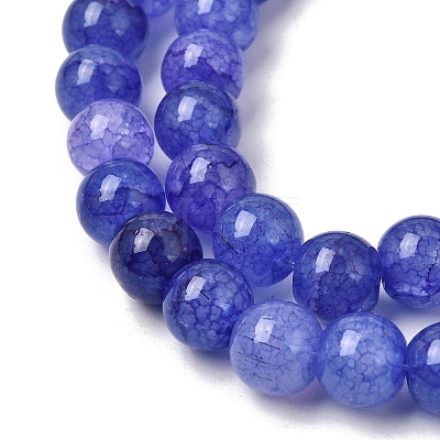 Crackle Glass Beads Strands GLAA-F098-05C-11-1