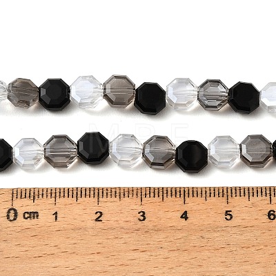 Electroplated Glass Beads Strands EGLA-A048-01A-06-1