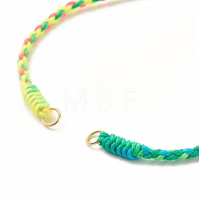 Braided Nylon Thread Braided Cord Bracelet AJEW-JB01121-1