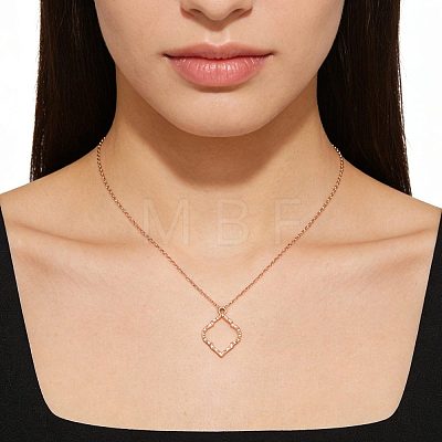 Alloy Open Back Bezel Pendants FIND-WH0111-887RG-1