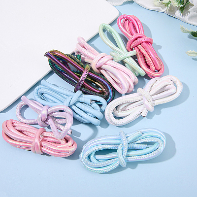 9Pcs 9 Colors Round PU Leather Cord OCOR-SC0001-16-1