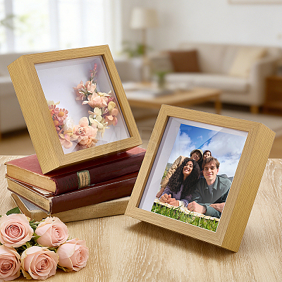 MDF Photo Frame Stands LS-AJEW-WH0752-658B-1