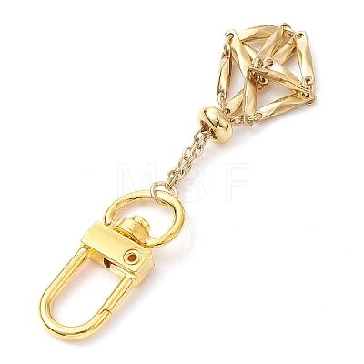 304 Stainless Steel Empty Stone Holder Chain Pouch Pendant Decorations HJEW-JM01886-02-1