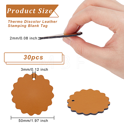Imitation Leather Tags AJEW-WH0330-01A-1