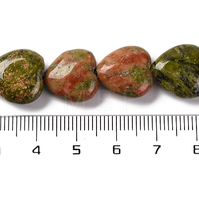 Natural Unakite Beads Strands G-I372-A05-02-1