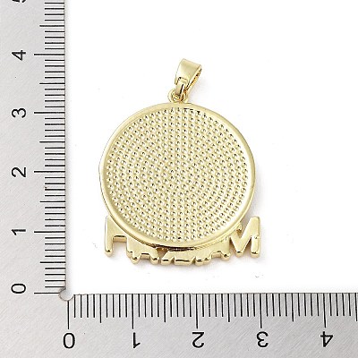 Rack Plating Brass Enamel Pendants KK-H474-21G-04-1