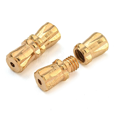 Brass Screw Clasps KK-C2965-LG-1