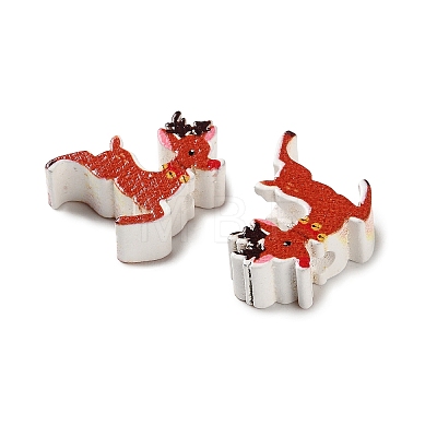 Christmas Theme Schima Wood Beads WOOD-F018-05-1