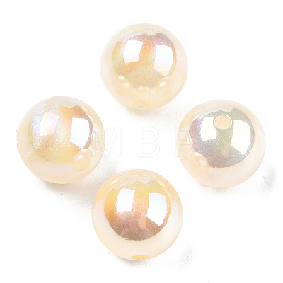 ABS Plastic Imitation Pearl Beads PACR-N013-01B-04-1