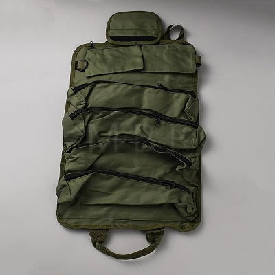 Oxford Cloth Multi-Pocket Tool Roll Up Organizer Bags ABAG-WH0045-103A-1