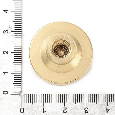 Golden Plated Brass Wax Sealing Stamp Head KK-K363-01G-07-1