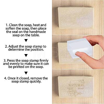 Clear Acrylic Soap Stamps DIY-WH0442-001-1