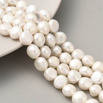 Natural Cultured Freshwater Pearl Beads Strands PEAR-A006-09F-1