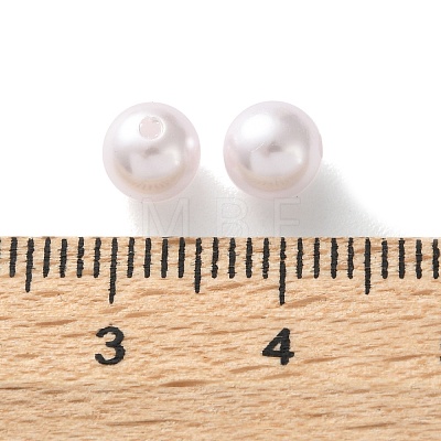 Plastic Imitation Pearl Beads FIND-M059-01B-07-1
