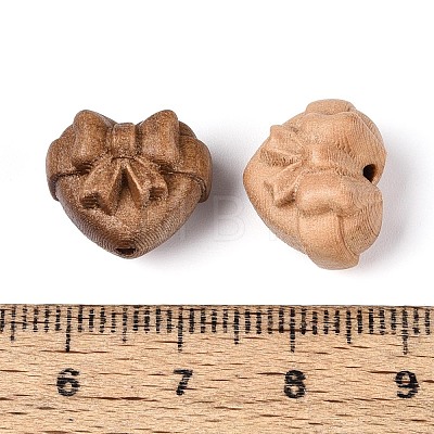 Natural Apple Wood Beads WOOD-N021-06-1
