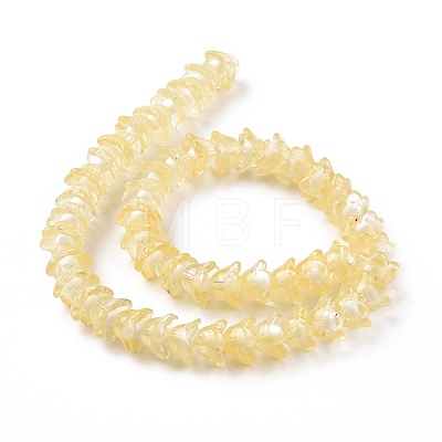 Transparent Glass Beads Strands LAMP-H061-01C-06-1