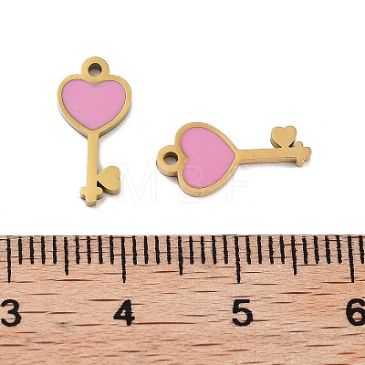 Ion Plating(IP) 316 Stainless Steel Enamel Charms STAS-U014-63G-01-1