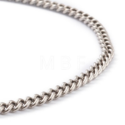 Brass Curb Chain Necklaces NJEW-H206-04AS-1