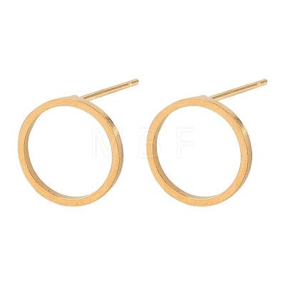 316 Stainless Steel Stud Earrings X-EJEW-D339-05G-1