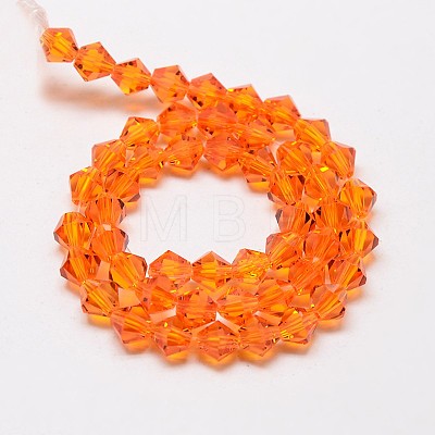 Imitate Austrian Crystal Bicone Glass Beads Strands X-GLAA-F029-5x5mm-11-1
