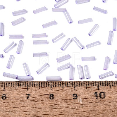 FGB Grade A Glass Round Bugle Beads SEED-Q040-06A-07-1