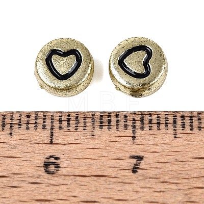 Plating Opaque Acrylic Beads AC-N167-05AG-1