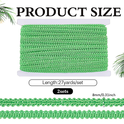2Bags Polyester Lace Trim OCOR-ME0001-84E-1