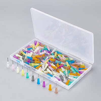 160Pcs 10 Styles Plastic Fluid Precision Blunt Needle Dispense Tips TOOL-BC0001-15-1
