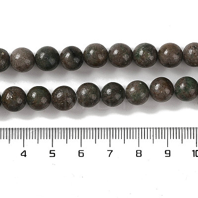 Natural Red Green Jasper Beads Strands G-P530-B03-03-1