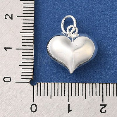 925 Sterling Silver Heart Charms with Jump Rings FIND-U013-05S-01-1