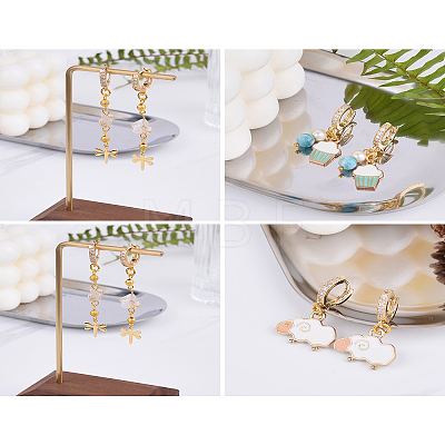 Eco-Friendly Brass Earring Hoops Findings KK-TA0007-40-1