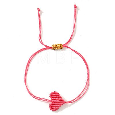 Adjustable Braided Polyester Cord Bracelets for Friendship and Couple VG5785-11-1