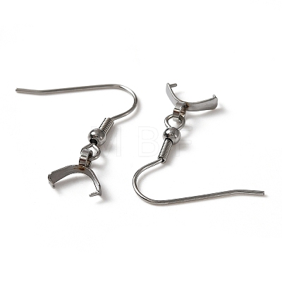 304 Stainless Steel Earring Hooks X-STAS-WH0035-14P-1