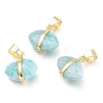 Natural Amazonite Charms G-L528-18C-1