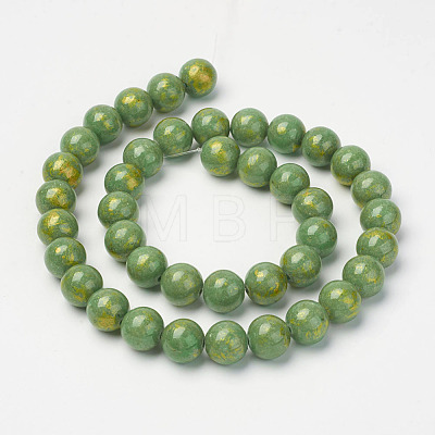 Natural Mashan Jade Beads Strands G-P232-01-I-8mm-1