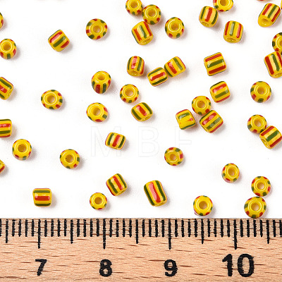 8/0 Opaque Colours Seep Glass Seed Beads SEED-F003-04B-03-1