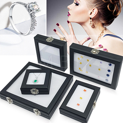 Imitation Leather Jewelry Organizer Box CON-WH0087-76-1