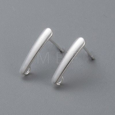 304 Stainless Steel Stud Earring Findings STAS-H436-22S-1