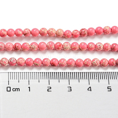 Synthetic Imperial Jasper Dyed Beads Strands G-D077-A01-02-1