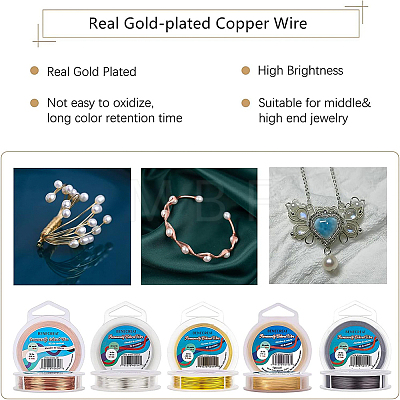 Round Craft Copper Wire CWIR-BC0001-0.8mm-KCG-1