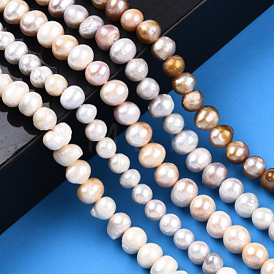 Natural Cultured Freshwater Pearl Beads Strands PEAR-N013-05I-1