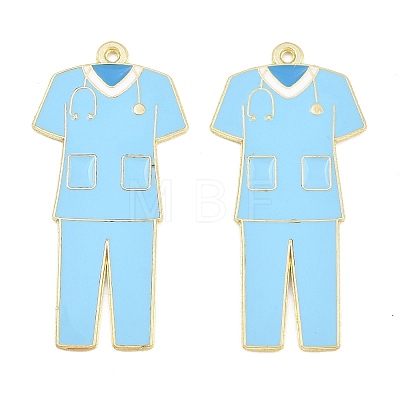 Medical Theme Alloy Enamel Pendants AL-CBA2919-03G-06A-1