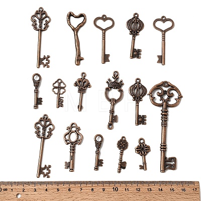 Tibetan Style Alloy Pendants FIND-D040-01R-1