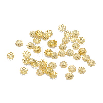 Iron Fancy Bead Caps IFIN-ZX1173-G-1