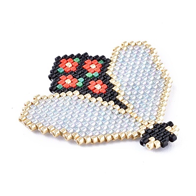 Handmade Seed Beads Pendants SEED-I012-27-1
